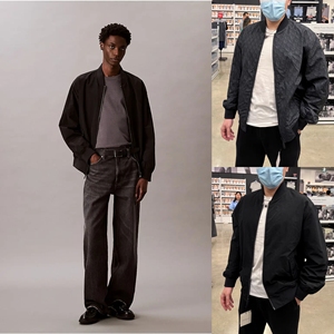闭眼入型男款！正品CK Jeans25秋男双面穿老花满印飞行员夹克外套