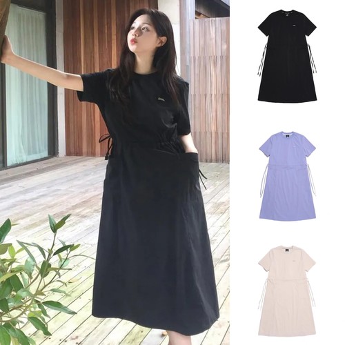 超清凉！正品韩国NG国家地理女夏防晒防水圆领T恤束腰A字裙连衣裙