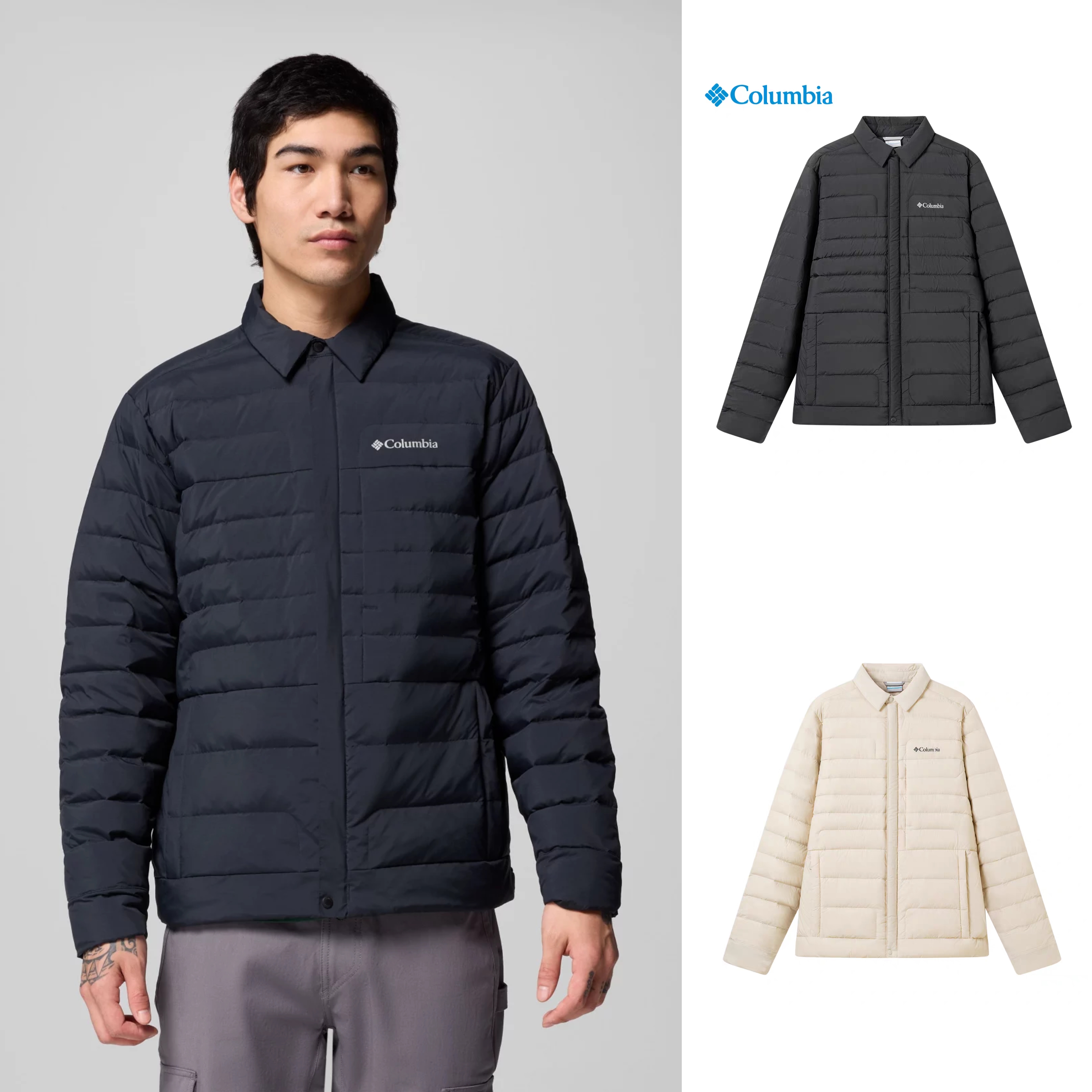 这价还有谁！正品Columbia/哥伦比亚25男女户外80鸭绒拒水羽绒服