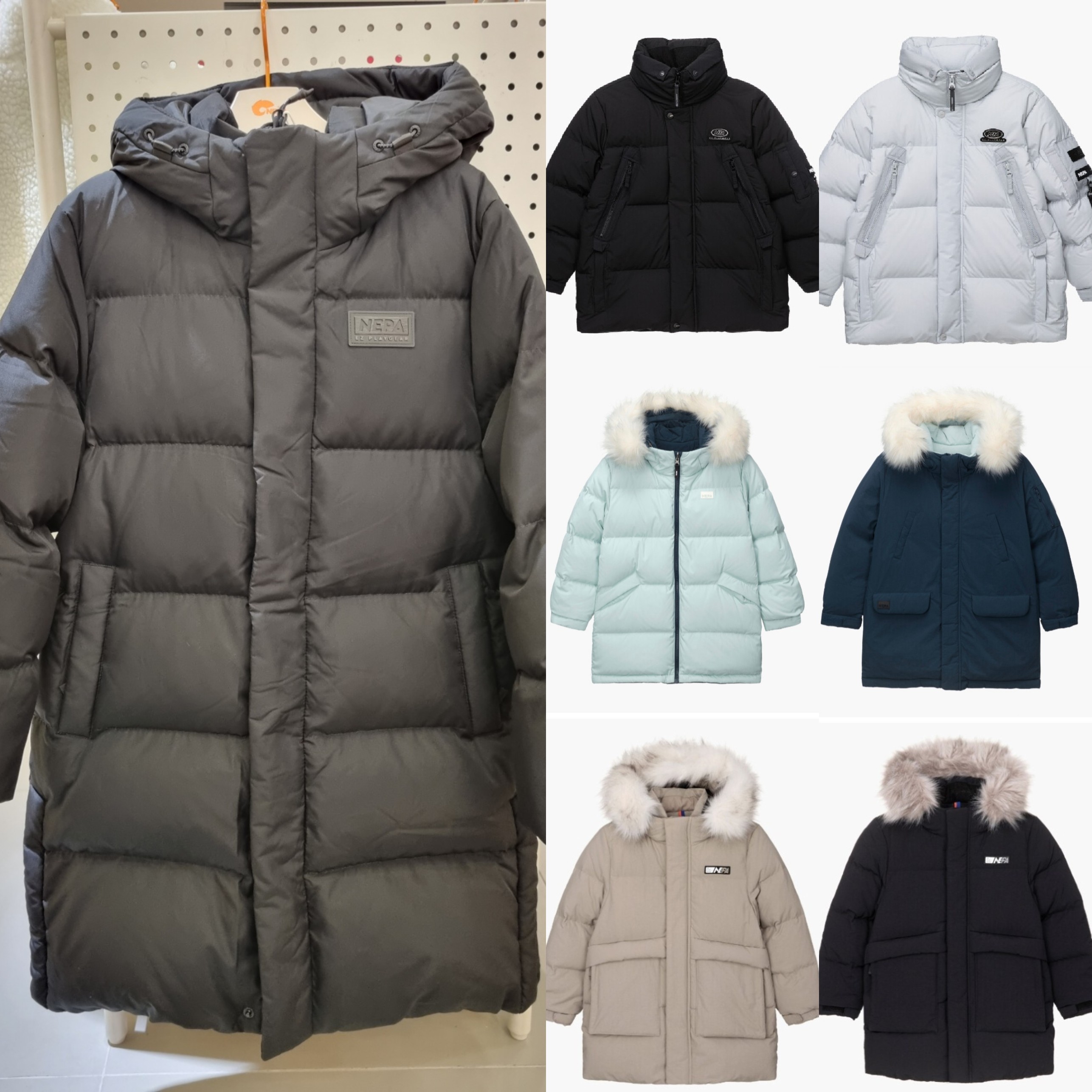 号外号外!正品韩国杂款NEPA/耐葩大童厚户外保暖防风防水羽绒服