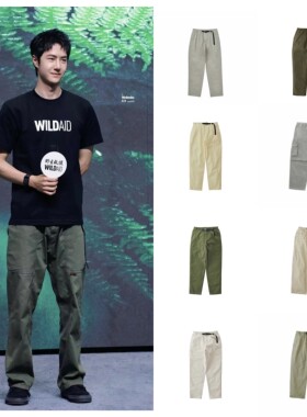 王一博同款！正品GRAMICCI/小野人可调腰男女山系纯棉斜纹布长裤