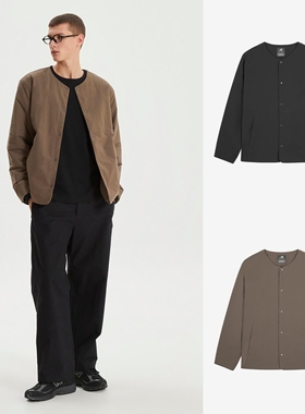 正品NEW BALANCE韩国25秋男休闲保暖运动夹克棉服外套NBNQF4M931