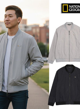 正品韩国NG国家地理男女春夏防晒防水防风棒球领梭织薄风衣外套