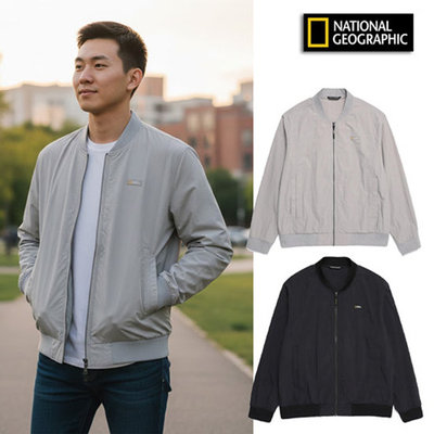 正品韩国NG国家地理男女春夏防晒防水防风棒球领梭织薄风衣外套