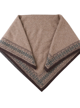 针织毛织披服装配饰式抗起球围巾披巾装秋冬230987女