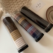 日韩高级配色高弹力无缝接发圈高马尾盒装 头绳扎头发发绳皮筋发饰