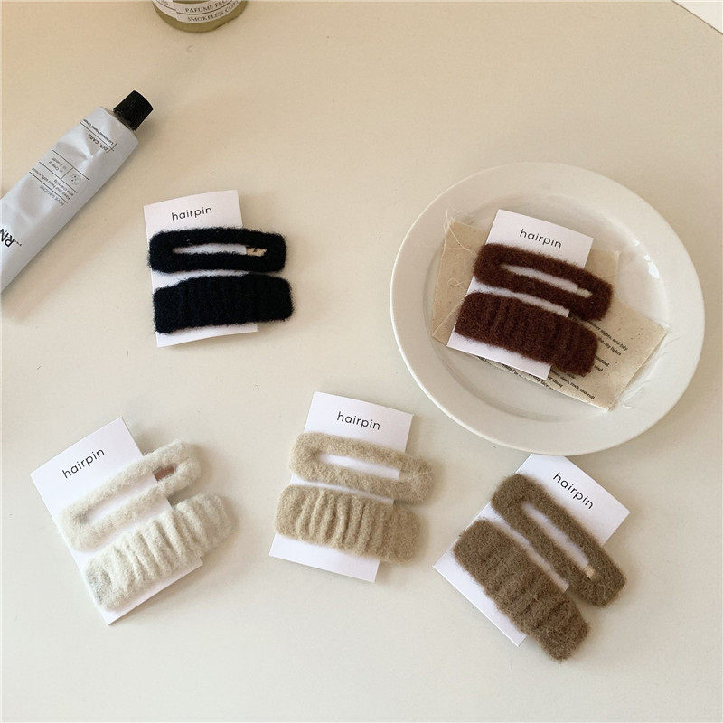 一对装韩国冬季新款毛绒发夹简约百搭刘海夹超仙气质发卡边夹发饰,饰品/流行首饰/时尚饰品新,发饰,淘宝优惠券,粉丝福利购,淘宝优惠卷