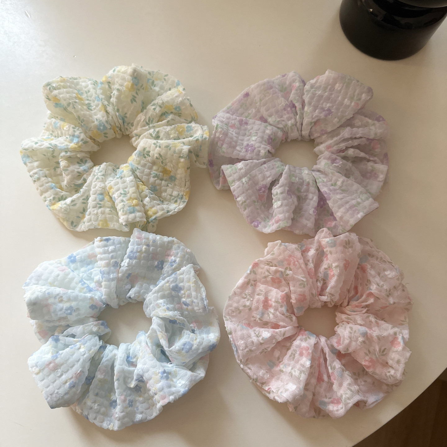 日韩新款森系奶油色小碎发雪纺大肠圈甜美少女丸子头发圈皮筋头绳,饰品/流行首饰/时尚饰品新,发饰,淘宝优惠券,粉丝福利购,淘宝优惠卷