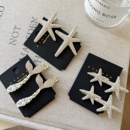 chao闪精致海星发夹独特侧边刘海一字夹海边配饰高级星星发卡发饰