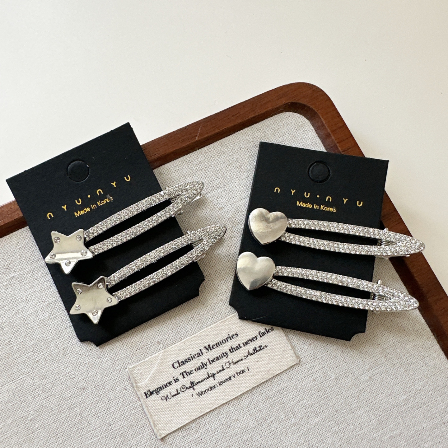 韩系清冷感星星闪钻发夹