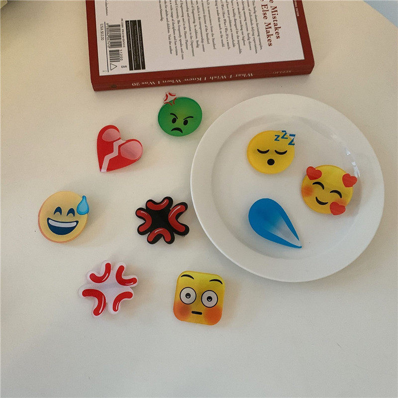 大无语滴汗发夹冷汗表情包刘海夹黄豆发卡搞笑流汗边夹少女发饰品