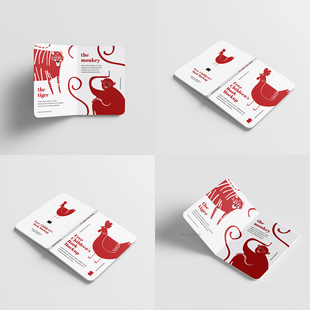 5款硬壳厚纸壳装帧书籍画册样机设计素材psd智能替换可改色mockup