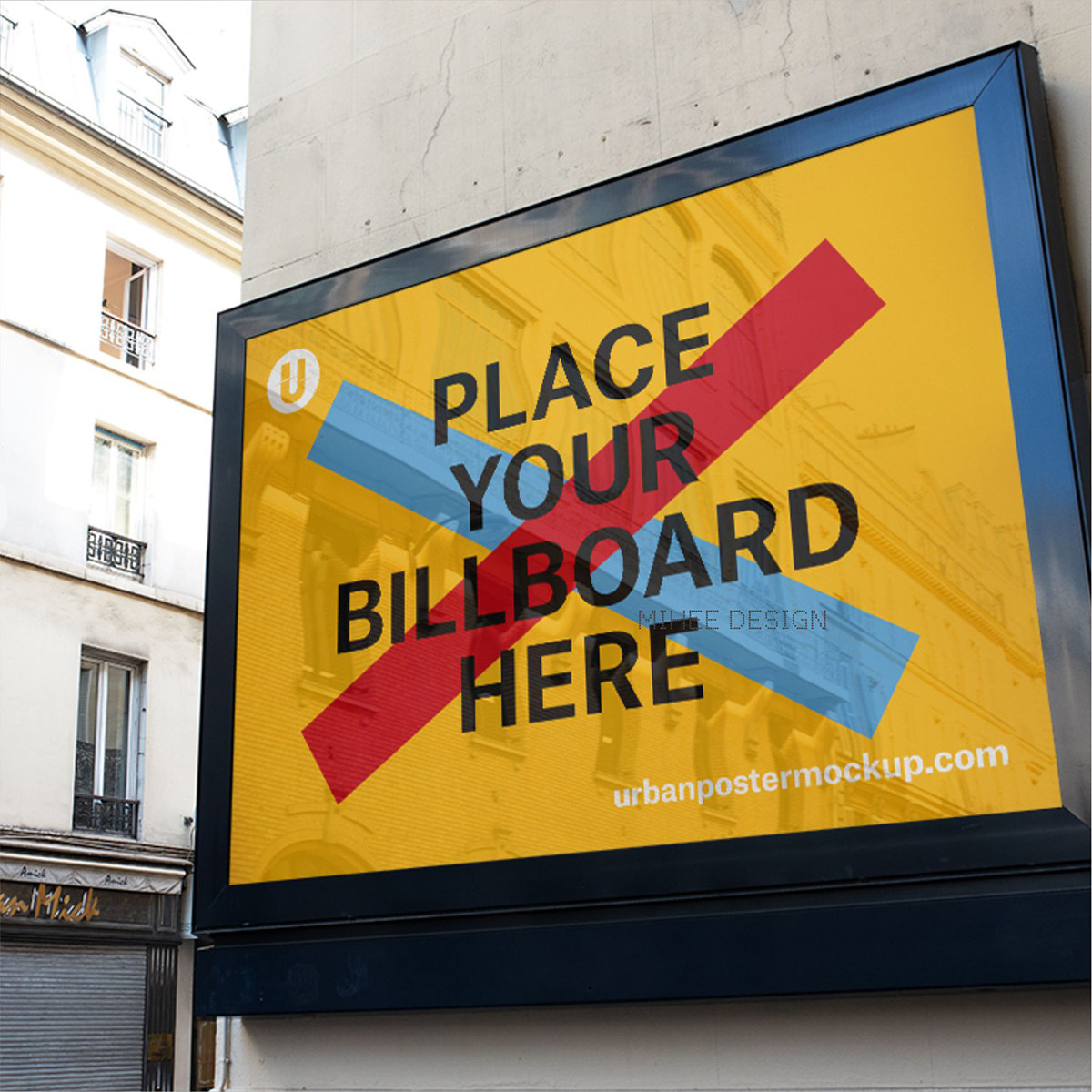 21款城市户外街头大型广告牌宣传海报设计ps样机素材场景展示效果