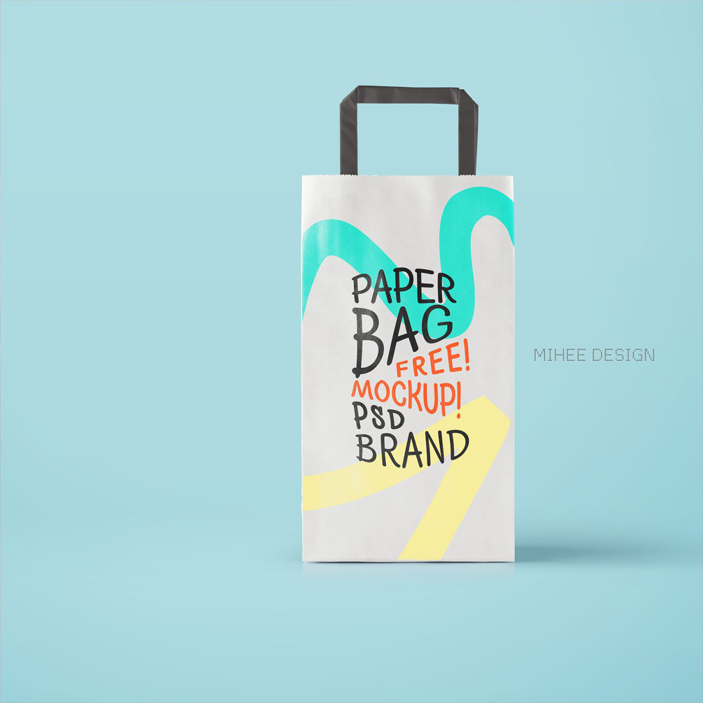 米禾样机餐饮打包袋手提袋vi样机mockup红酒纸袋psd分层可改色