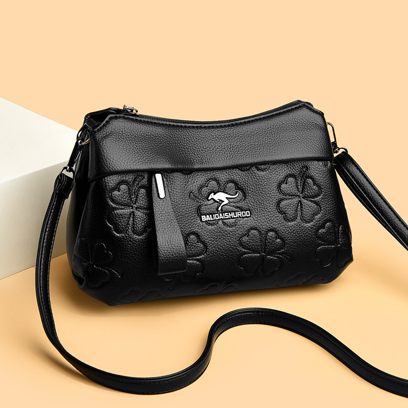 真皮斜挎包包女2026新款时尚百搭压花大容量单肩包软皮中年妈妈包,箱包皮具/热销女包/男包,通用款女包,淘宝优惠券,粉丝福利购,淘宝优惠卷