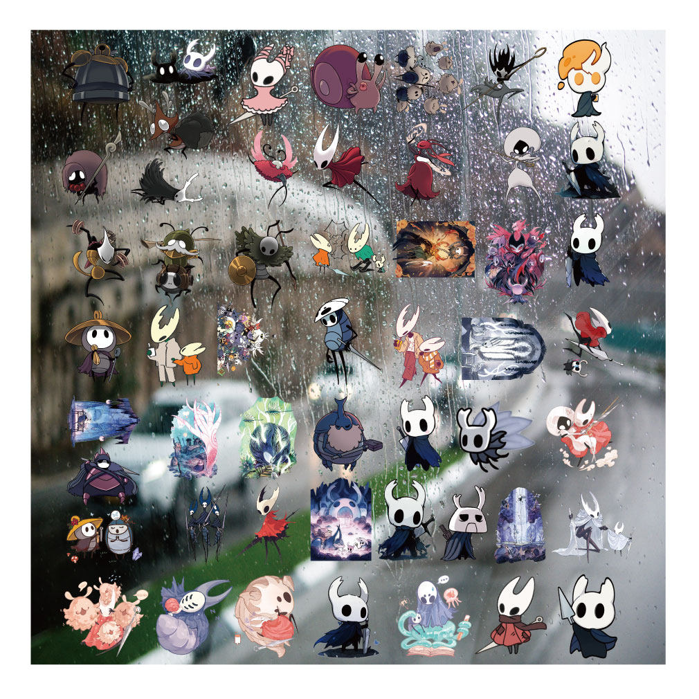 卡通空洞骑士UV转印贴个性水晶标签户外防水头盔拉杆装饰图案贴纸