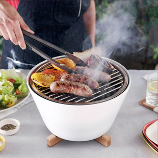 丹麦Eva 陶瓷烤肉炉子家用户外小型便携庭院BBQ Solo桌上型烧烤炉