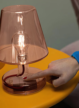 FATBOY凡·柏爱透明玻璃台灯LED充电触摸装饰灯创意卧室床头灯