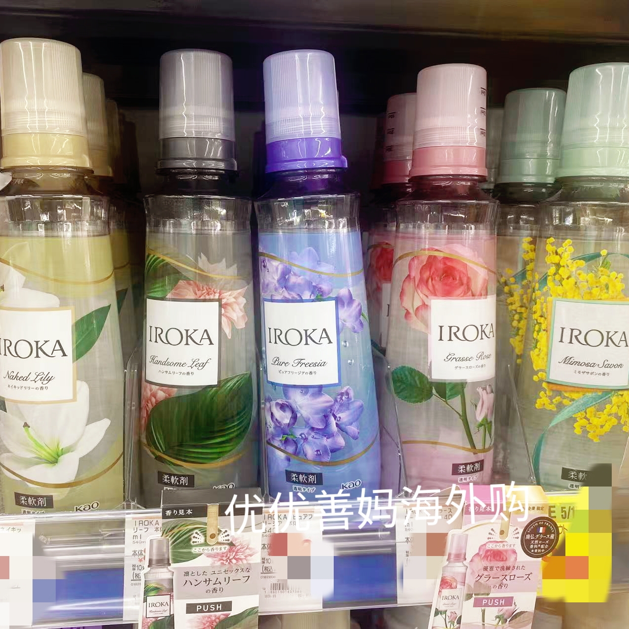 现货日本花王 IROKA百合花茉莉花含羞草衣物柔顺剂奢华香氛留香