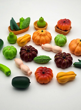 新款创意仿真蔬菜模型摆件过家家