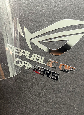 败家之眼ROG电竞信仰金属贴 玩家国度战神笔记本电脑机箱装饰贴纸