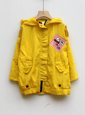 星系列110春秋 品牌童装折扣/童休闲开衫外套风衣38036黄