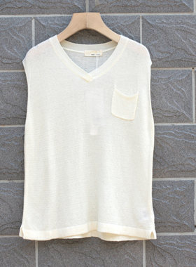 熹系列120春装 品牌童装折扣/儿童毛线背心马甲马夹91287米