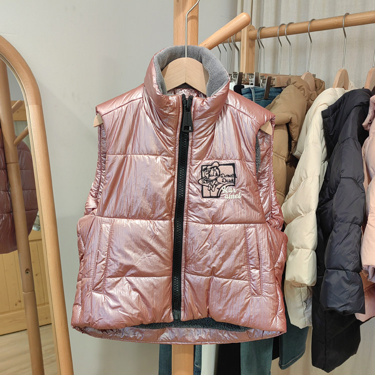 S拉系列100/110春秋装 品牌童装折扣/儿童厚背心马甲加绒V162粉,童装/婴儿装/亲子装,马甲,淘宝优惠券,粉丝福利购,淘宝优惠卷