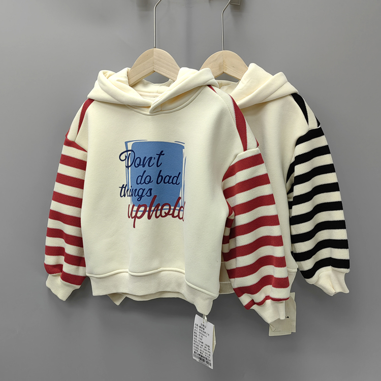 KY榛guo酱100-130秋冬 品牌童装折扣/休闲上衣加绒卫衣36616二色