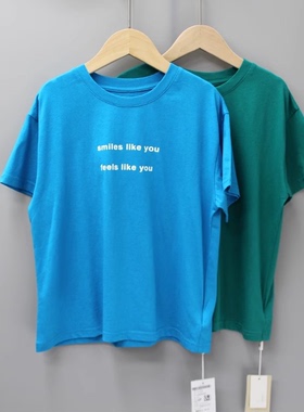 R小xing星120-160夏装 品牌童装折扣/儿童纯棉简约短袖T恤33167二