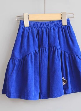 福利J安系列80-120春秋 品牌童装折扣/女童纯棉半身裙短裙26213兰