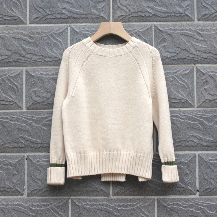 品.换标110/120春秋装 品牌折扣童装/儿童纯棉圆领休闲毛衣8020米