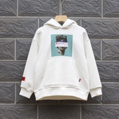 童抓绒中厚套头卫衣15401米白 折扣 Y系列110秋装 品牌童装