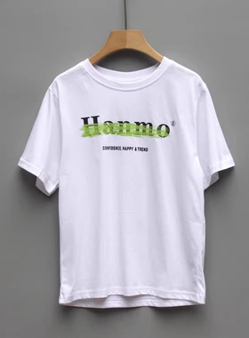 福利L妞系列130夏装 品牌童装折扣/儿童纯棉短袖T恤休闲23543白