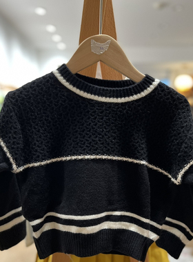 S吾系列90秋冬 品牌童装折扣/童休闲套头打底毛衣06535黑