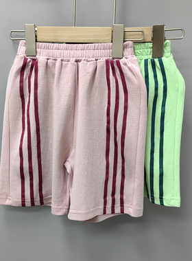 托TL家90-110夏装 品牌童装折扣/纯棉柔软休闲针织短裤77222二色