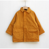 童开衫 折扣 品牌童装 加绒休闲外套75088姜黄 HO系列120冬装