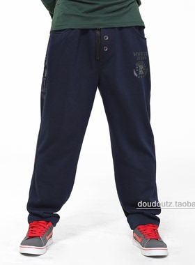 威系列145-165春秋 男童中大舒适宽松长裤休闲运动纯棉裤子8269多