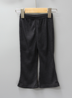 R-XXBY家80-120夏品牌折扣童装/小童休闲柔软打底长裤23195深灰