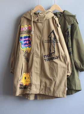 I家130-170春秋 品牌童装折扣大青少年开衫休闲外套3200二色