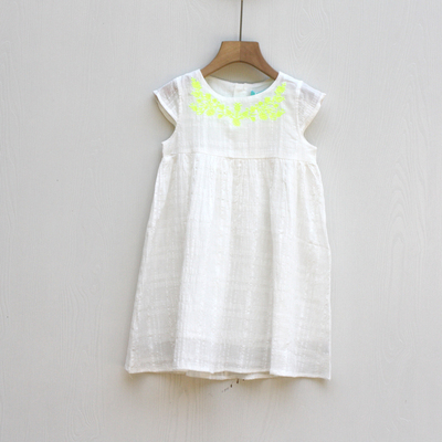 童装女童薄款纯棉连衣裙子夏装