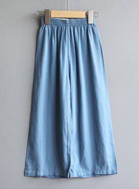 安系列120春秋装 童装品牌折扣童纯棉休闲薄款长裤23690蓝