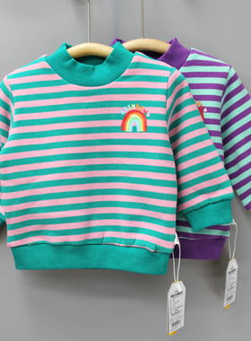 S植ke家80-120冬装 品牌童装折扣/儿童套头加绒加厚卫衣12097二色