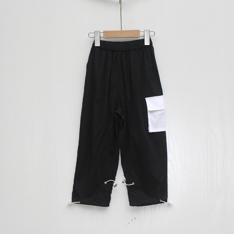 儿童纯棉休闲长裤18140黑