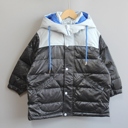 TY莫系列120/130冬 品牌童装折扣撤柜/童帽羽绒服中厚外套9814黑