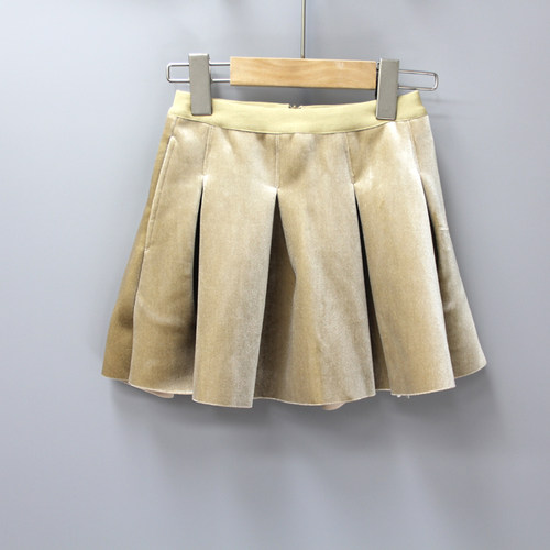 G法yu家160秋冬 品牌童装折扣/女童双层加厚绒半身裙55902卡