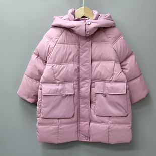 Y七M家100冬装 品牌童装折扣/儿童羽绒服中厚休闲外套20087粉