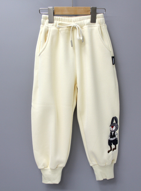 G牛duo家130-160冬 品牌童装折扣/大童柔软一体绒针织长裤72107米