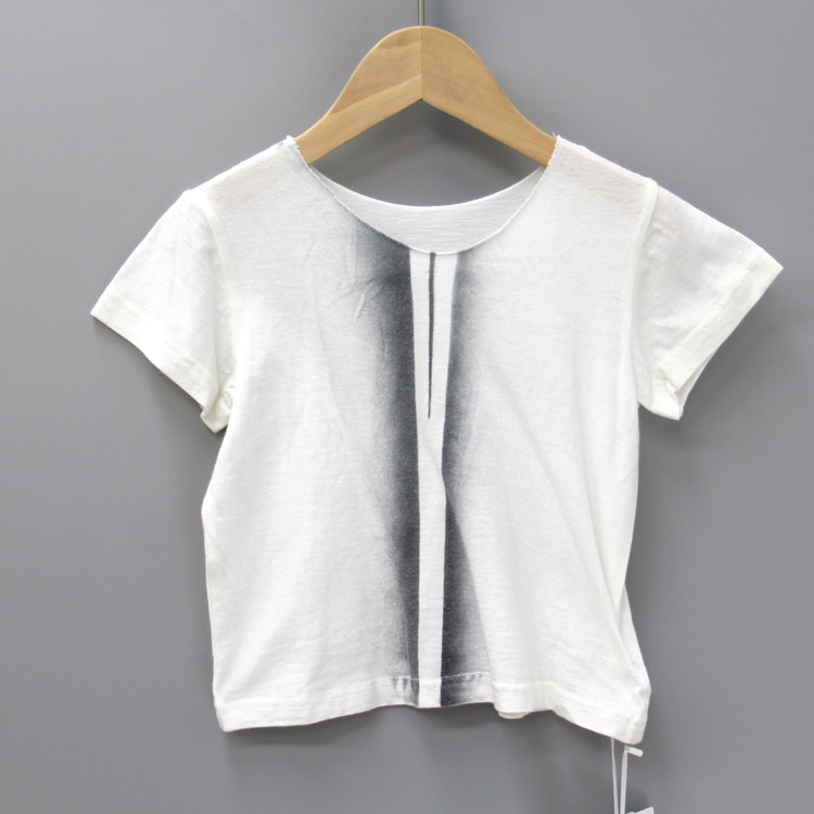 S品.换标110/120夏装 品牌折扣童装/儿童棉短袖T恤衫1011白