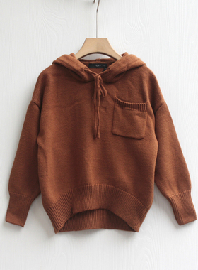 T衣ch家110-130春装Ⅱ 品牌童装折扣/套头休闲毛衣中厚18717黄